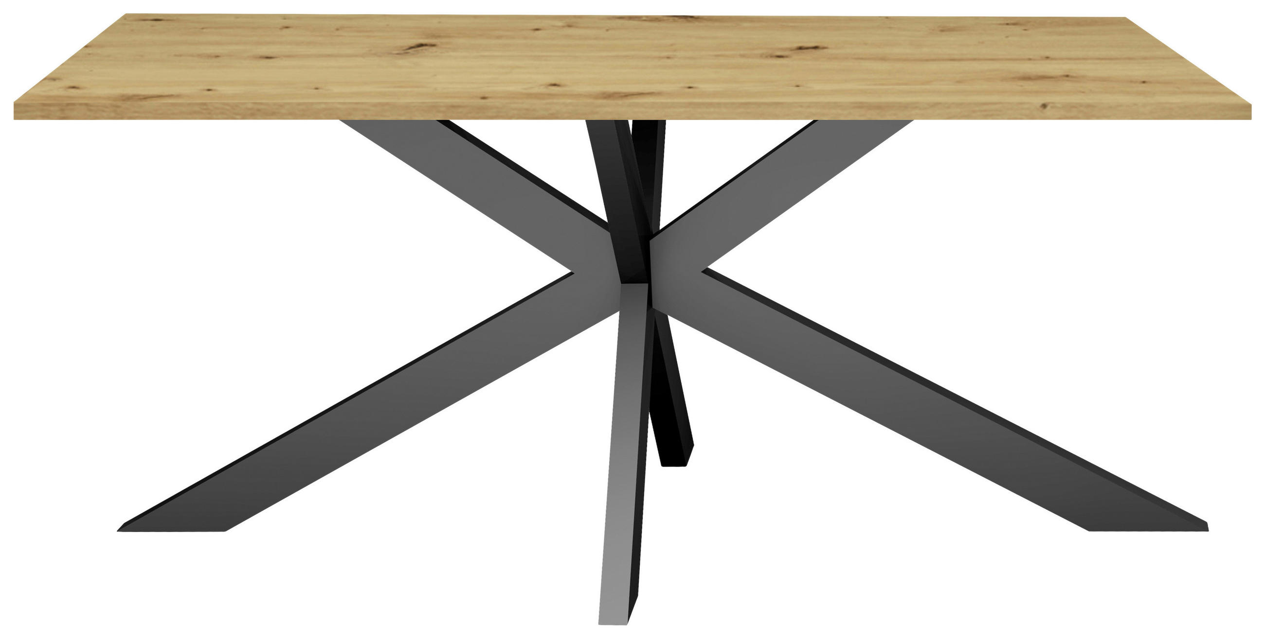 ESSTISCH in Holzwerkstoff 200/90/78 cm   - Eichefarben/Schwarz, MODERN, Holzwerkstoff (200/90/78cm) - Livetastic