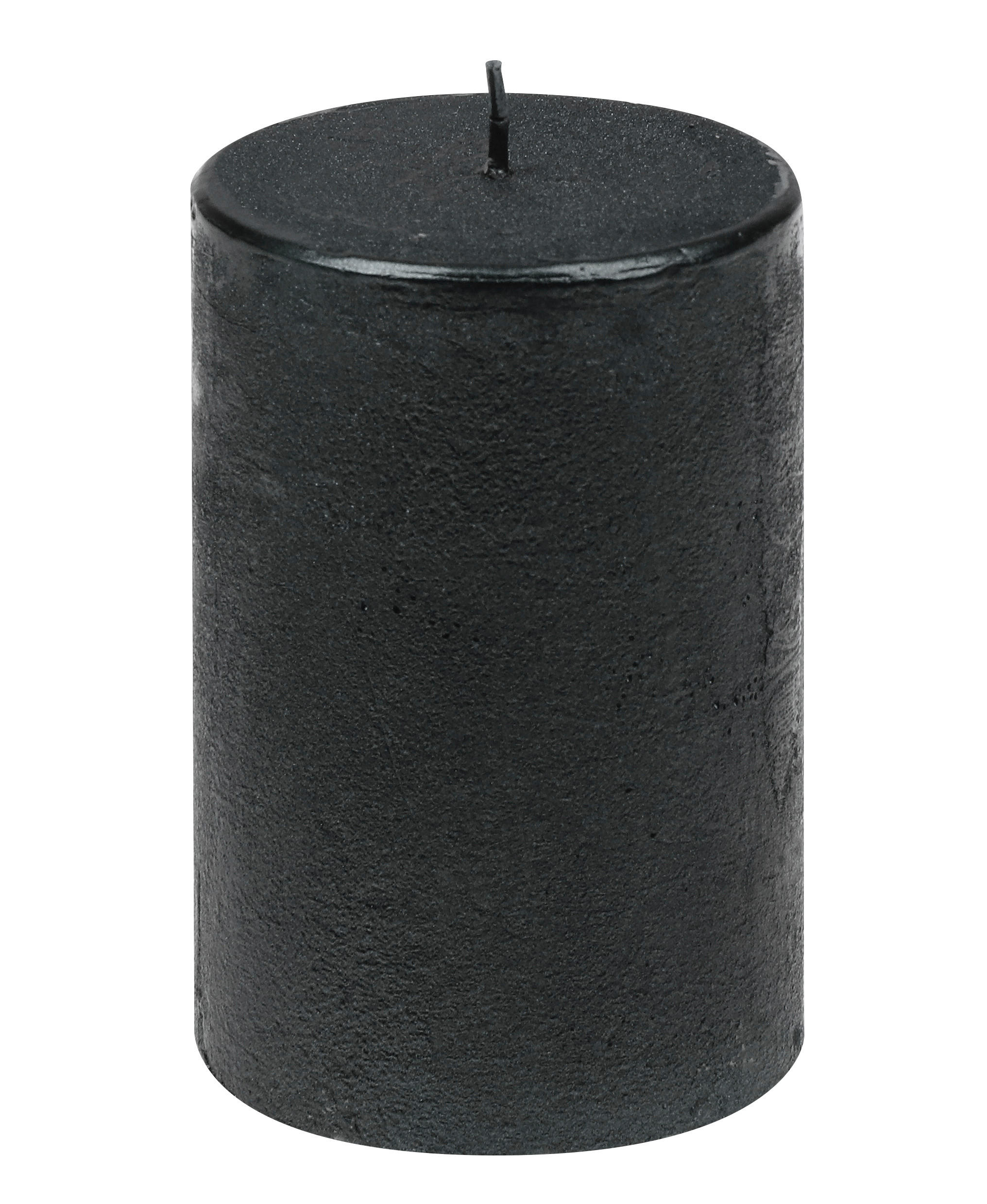 STUMPENKERZE  - Schwarz, Basics, Paraffin (5,8/8,0cm) - Steinhart