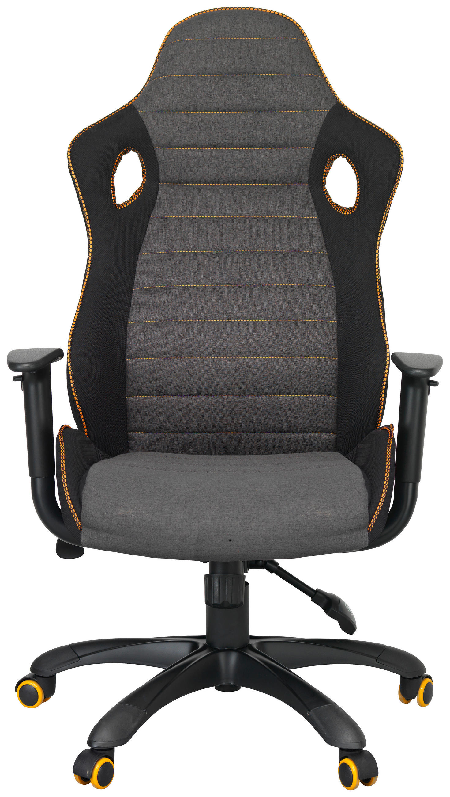 Novel HERNÍ ŽIDLE, síťovina, tkaná látka, šedá, černá