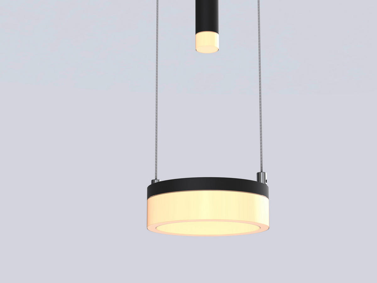 LAMPĂ SUSPENDATĂ CU LED 52/15/150 cm  - negru, Design, plastic/metal (52/15/150cm) - Wofi