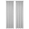 FERTIGVORHANG  halbtransparent   140/160 cm 2 Stück  - Grau, Basics, Textil (140/160cm)