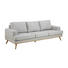 DREISITZER-SOFA in Holz, Textil Hellgrau - Eichefarben/Hellgrau, Design, Holz/Textil (231,0/81,0/92,0cm) - Carryhome DREISITZER-SOFA in Holz, Textil Hellgrau - Eichefarben/Hellgrau, Design, Holz/Textil (231,0/81,0/92,0cm) - Carryhome