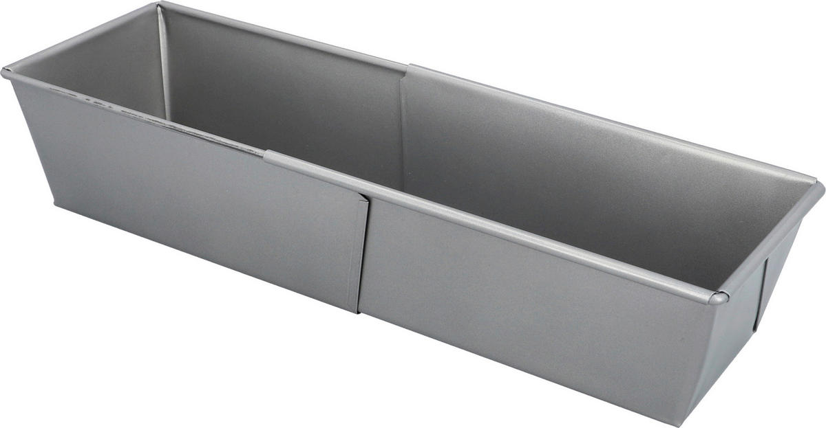 KASTENFORM Baker's Best  - Grau, Basics, Metall (11,4/7,3/21cm) - Birkmann