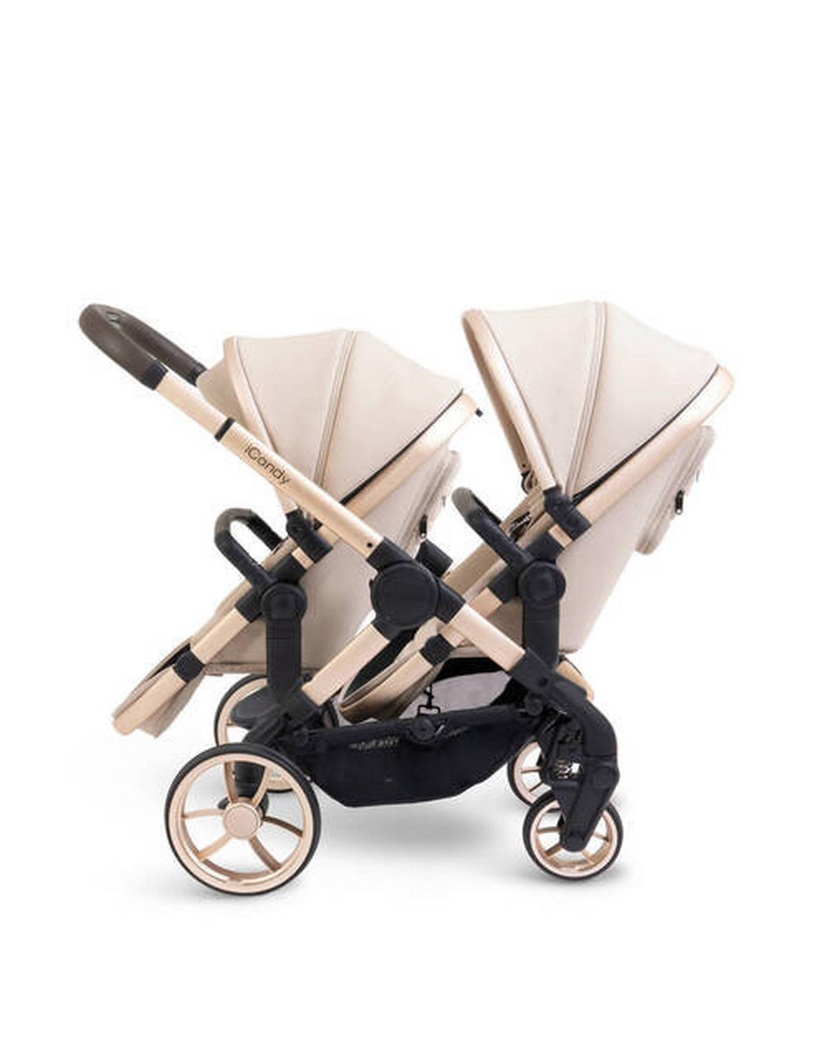 rok isporuke 60 dana  PEACH 7  - bež/zlatne boje, Basics, tekstil/plastika (75/55/39cm) - ICANDY