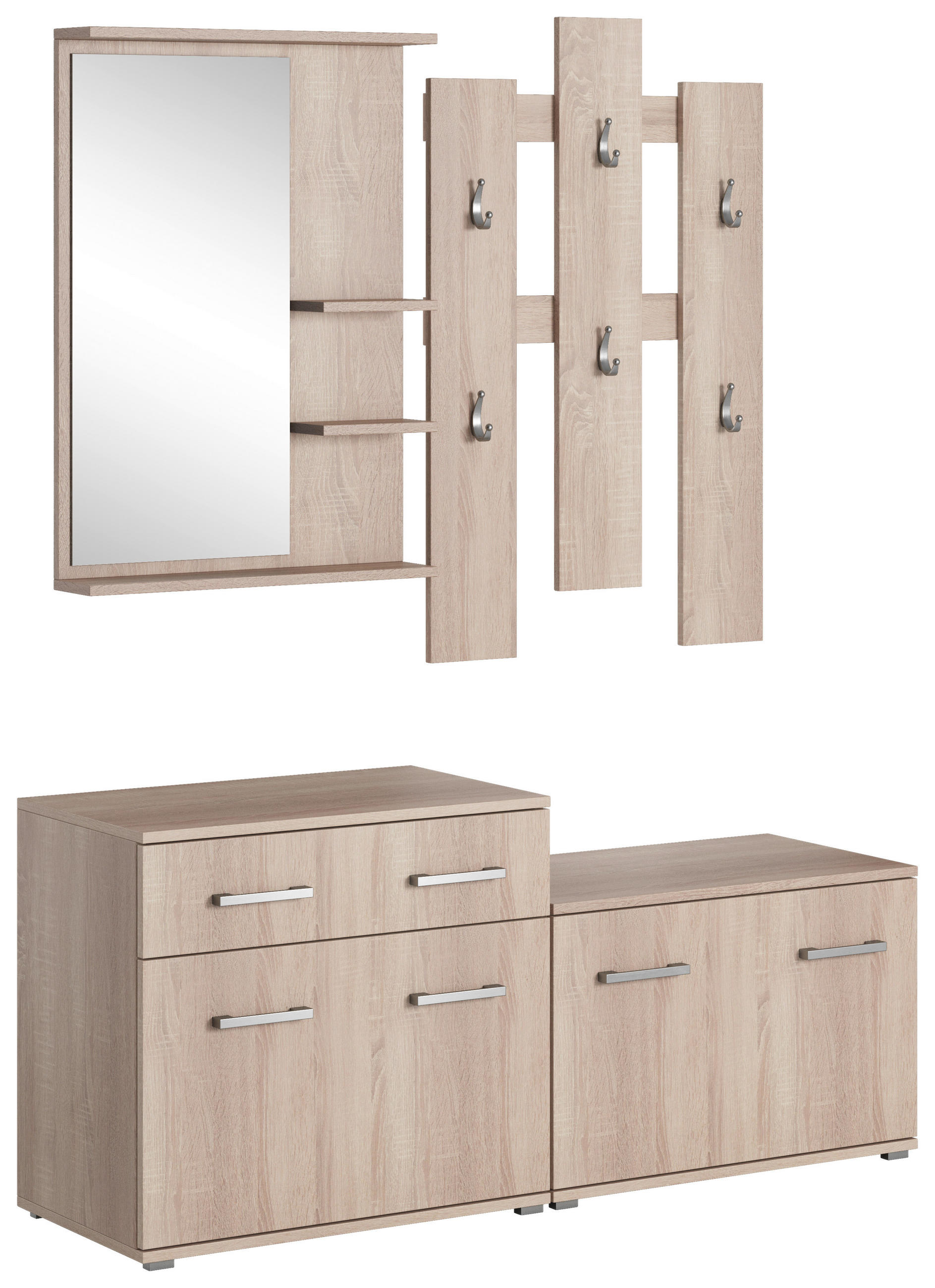 GARDEROBE  in  - Sonoma Eiche, Basics, Holzwerkstoff (137/179/41cm) - MID.YOU