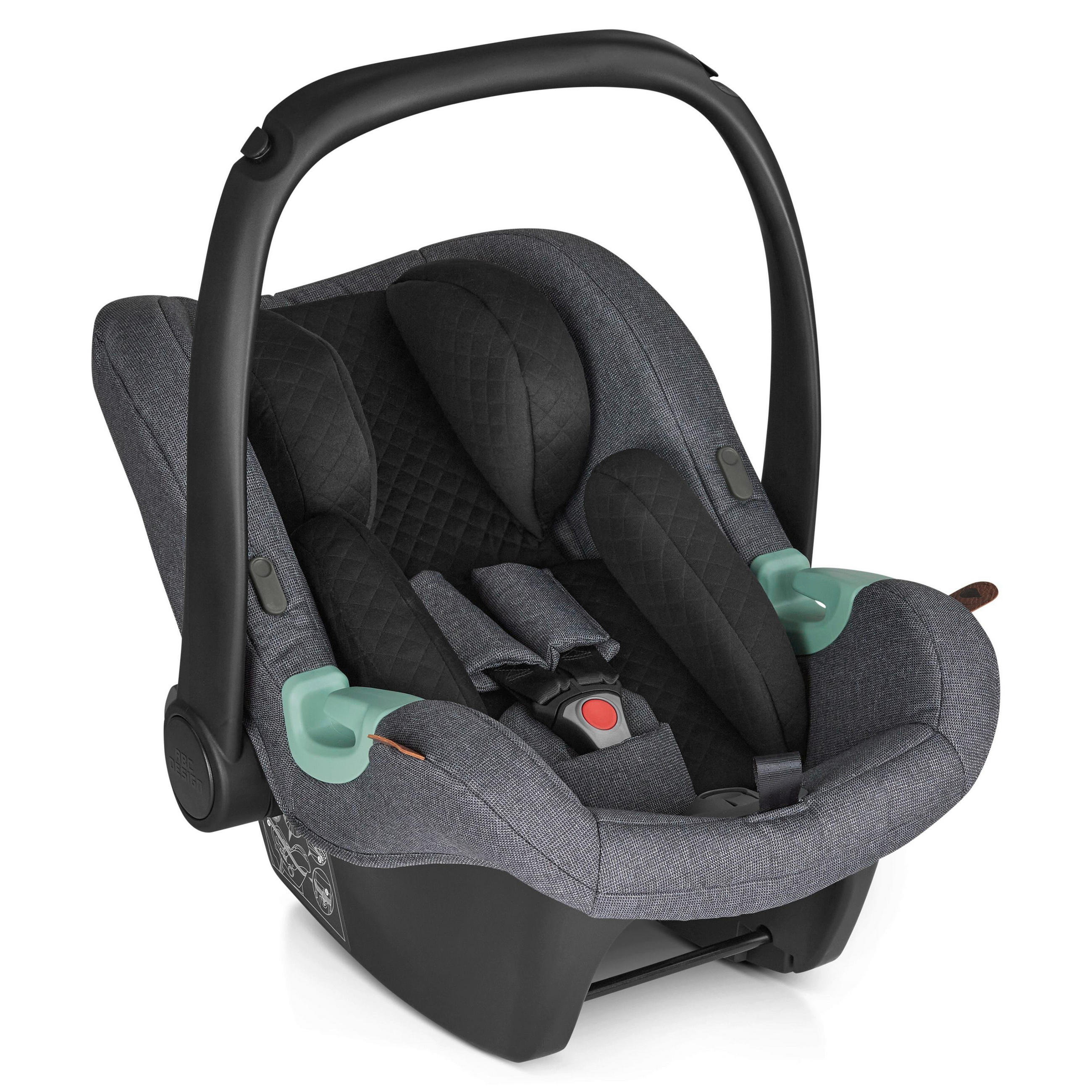 BABYSCHALE TULIP ASPHALT   - Schwarz/Grau, Basics, Kunststoff/Textil (64/44/59cm) - ABC Design