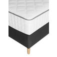 BOXSPRINGBETT 160/200 cm  in Dunkelgrau  - Dunkelgrau, Design, Holz/Textil (160/200cm) - Carryhome