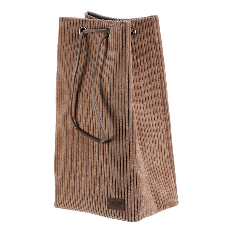 KÔŠ NA BIELIZEŇ, hnedá - hnedá, Lifestyle, textil (35/27/68cm)