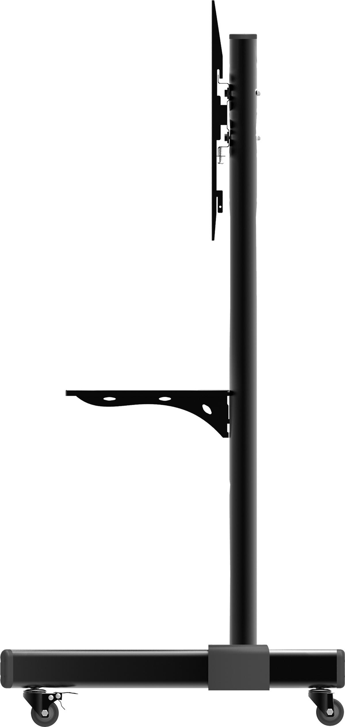 TV-RACK Metall Schwarz  - Schwarz, Basics, Metall (109/76/55cm) - MID.YOU