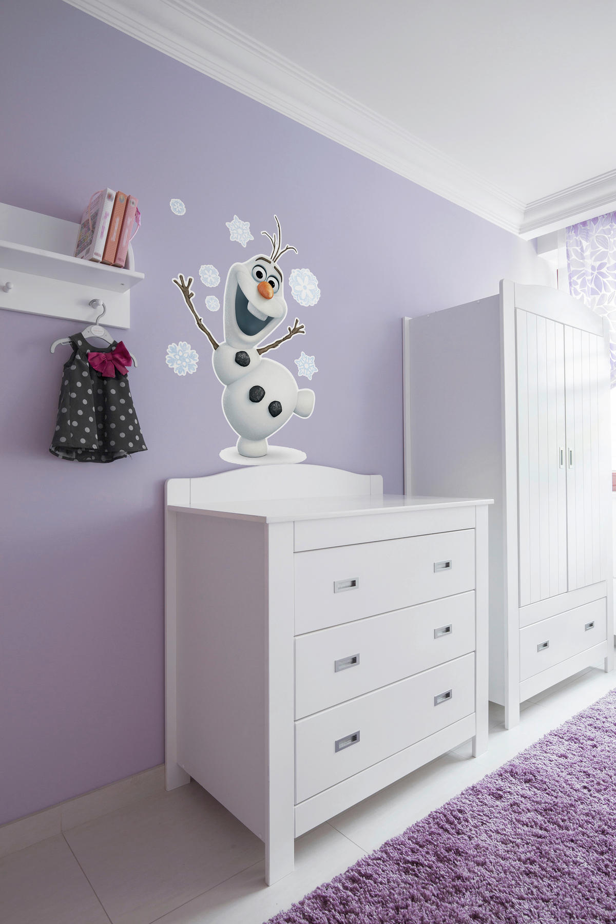 DEKOSTICKER 50/70 cm     - Weiß, LIFESTYLE, Kunststoff (50/70cm)