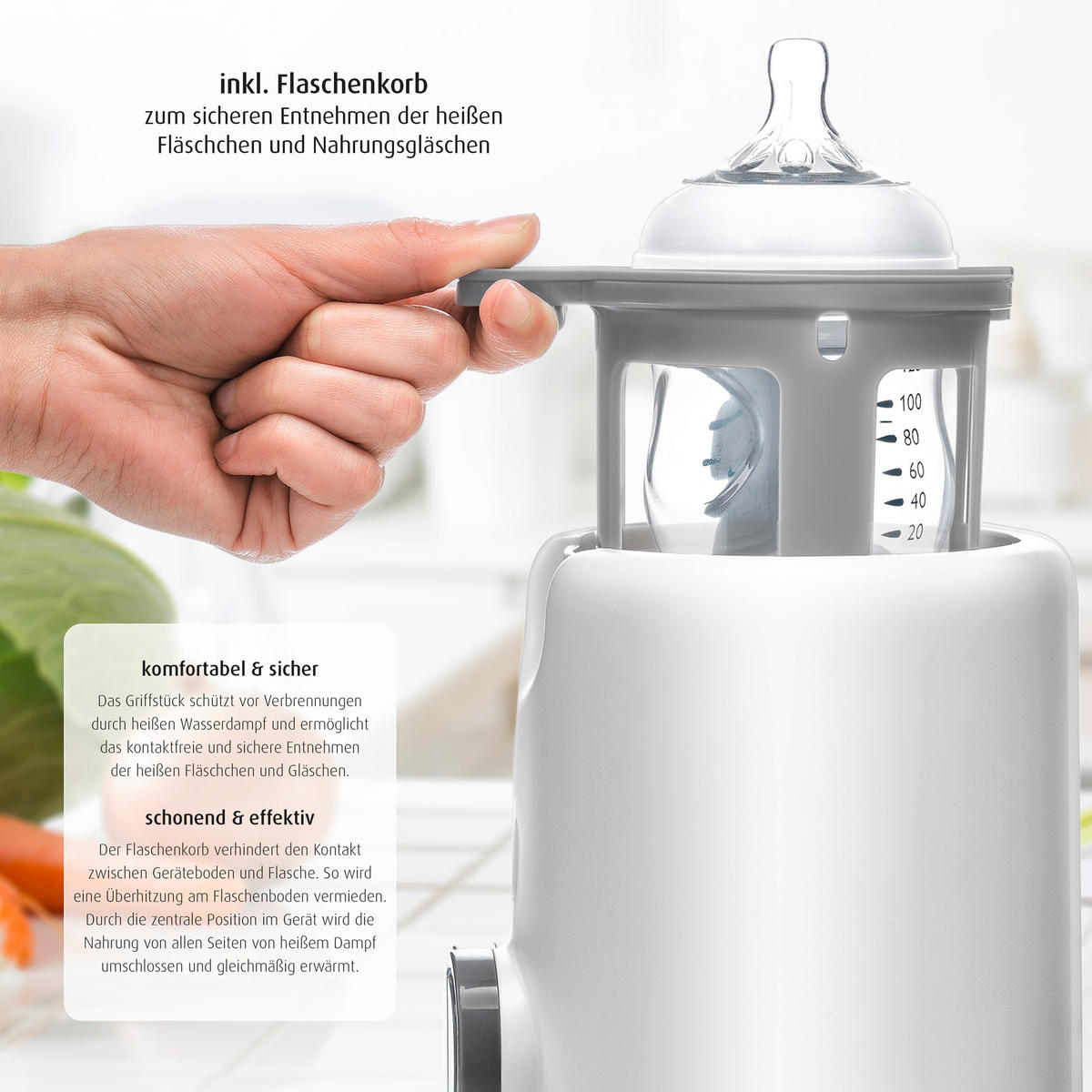 BABYKOSTWÄRMER  - Weiß, Basics, Kunststoff (15,5/19,4/15,5cm) - Reer