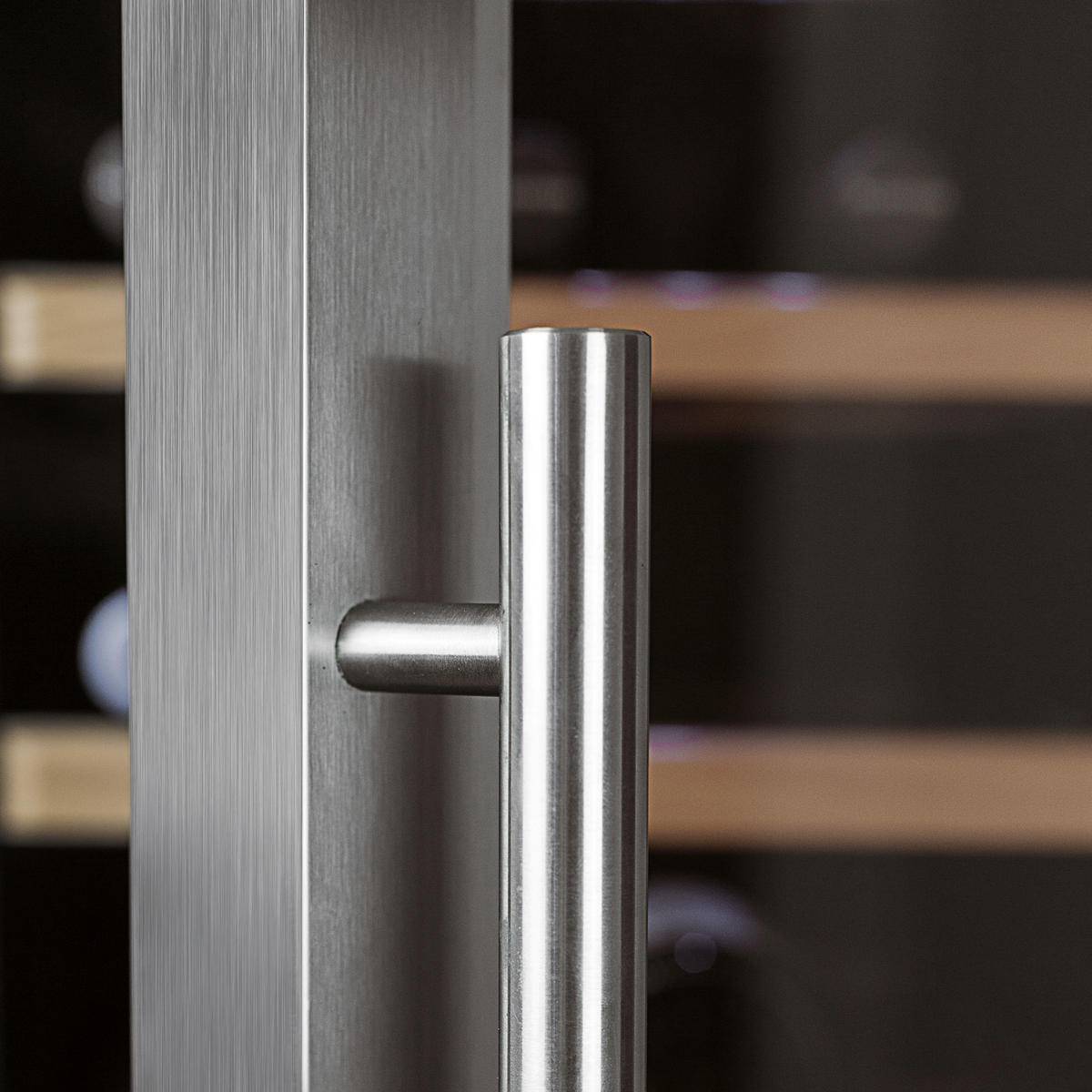 WEINKÜHLSCHRANK  - Edelstahlfarben, Basics, Metall (39,5/63/103,5cm) - CASO Design