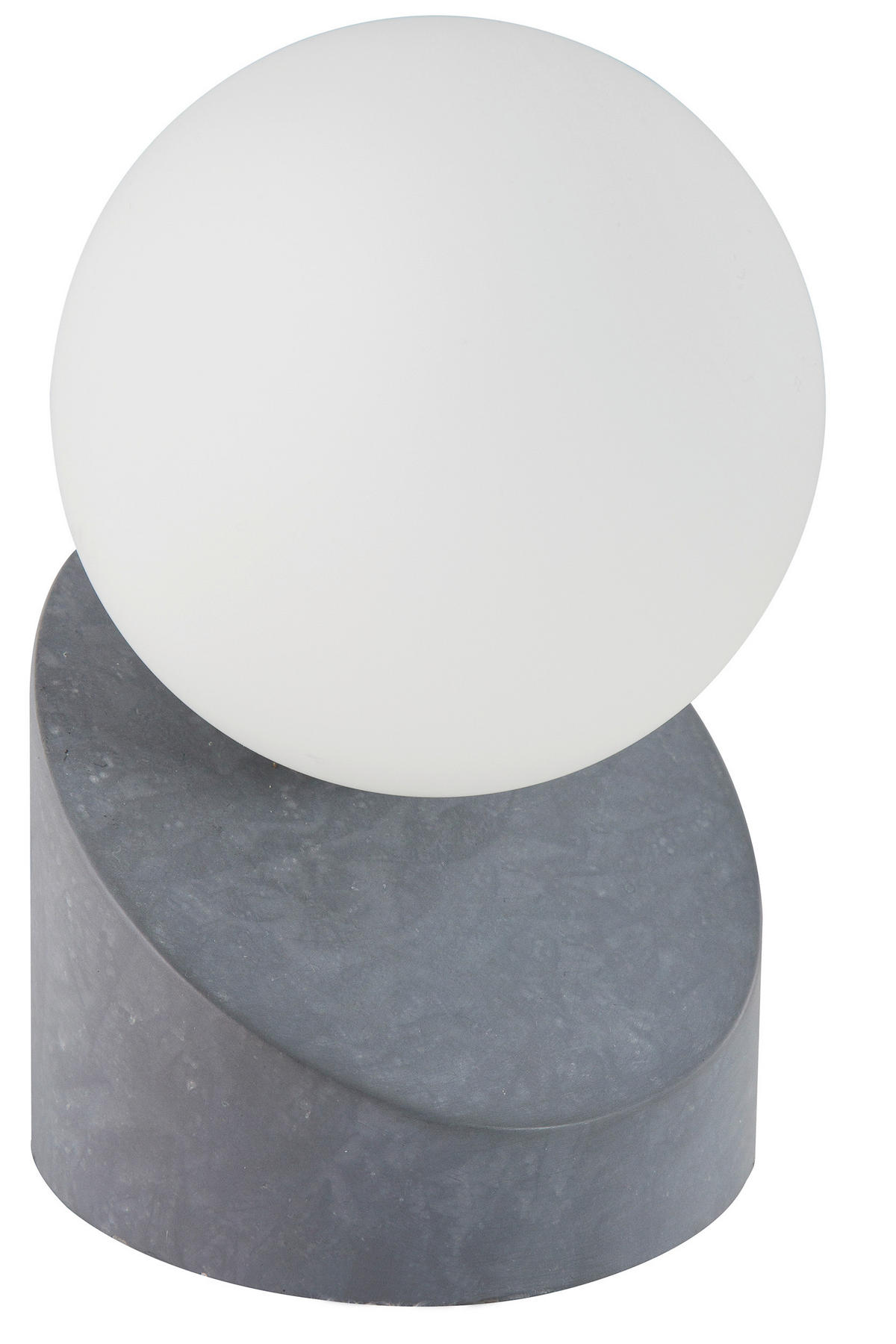 LED-TISCHLEUCHTE 10/16 cm   - Dunkelgrau/Weiß, Design, Glas/Metall (10/16cm) - Novel