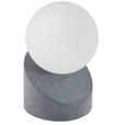 LED-TISCHLEUCHTE 10/16 cm  - Dunkelgrau/Weiß, Design, Glas/Metall (10/16cm) - Novel