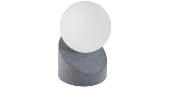 LED-TISCHLEUCHTE 10/16 cm  - Dunkelgrau/Weiß, Design, Glas/Metall (10/16cm) - Novel