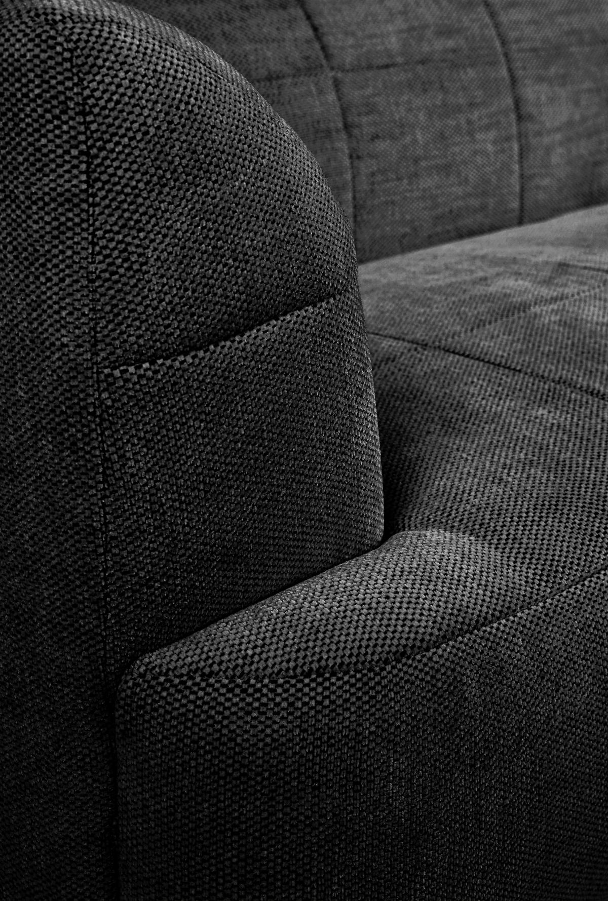 CloseUp von MID.YOU ECKSOFA Dunkelgrün Struktur.