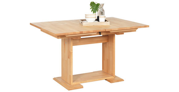 ESSTISCH in Holz 130(180)/90/75 cm - Buchefarben, Natur, Holz (130(180)/90/75cm) - Cantus