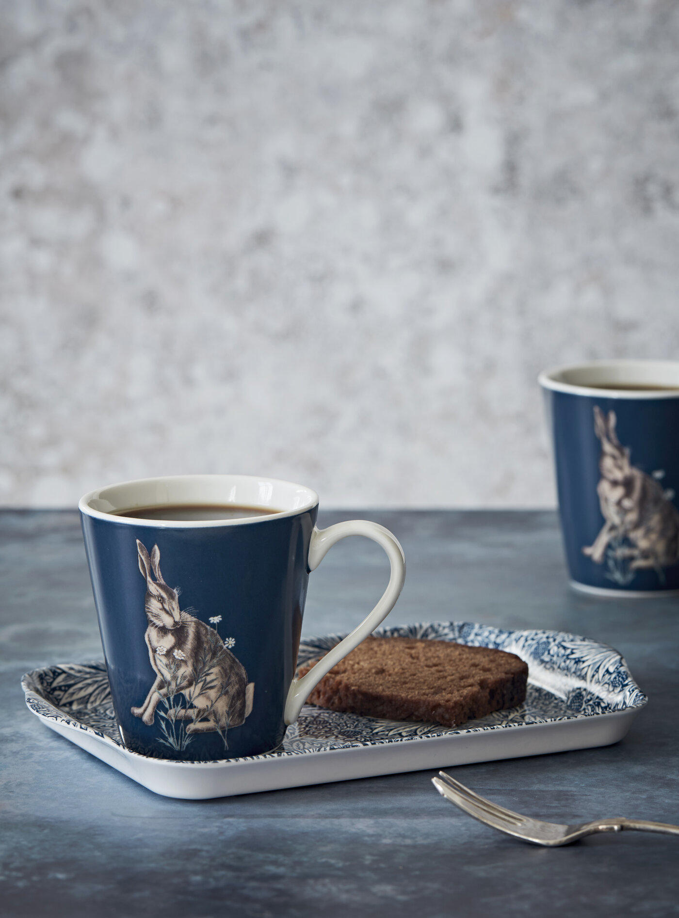 SET KAFFEMUGGAR William Morris 3 delar  - grön/blå, Design, plast/keramik (18ml) - Morris & Co