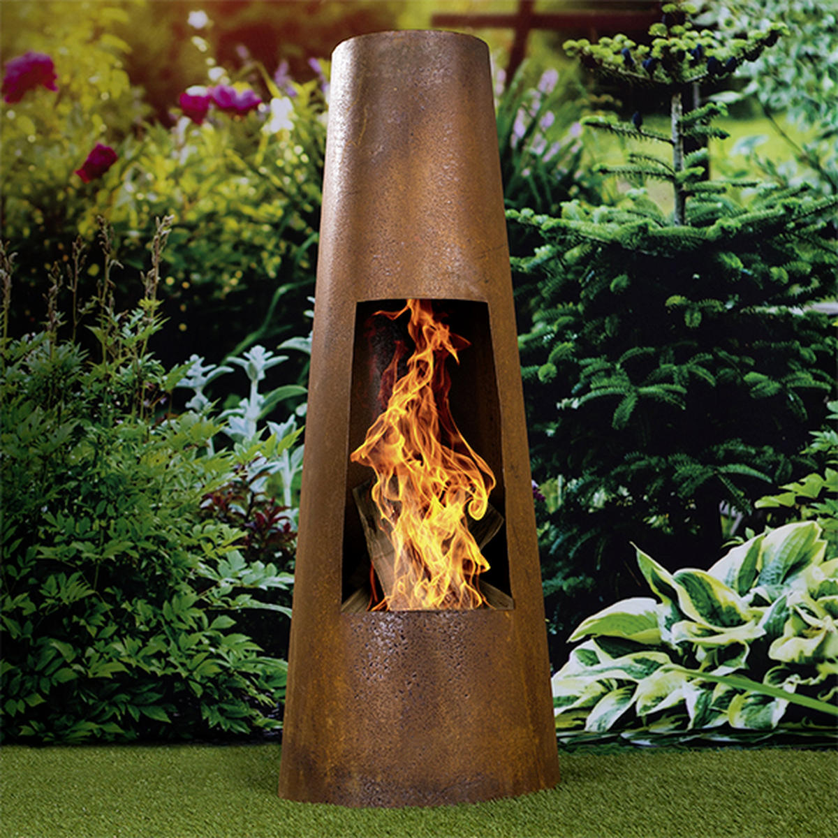 FEUERSTELLE  - Rostfarben, Trend, Metall (38/100cm)