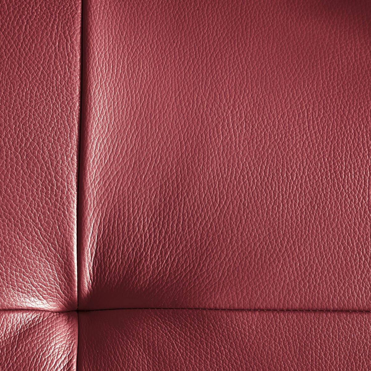 ECKSOFA inkl. Funktionen Rot Echtleder  - Rot/Schwarz, Design, Leder/Metall (246/175cm) - Celina Home