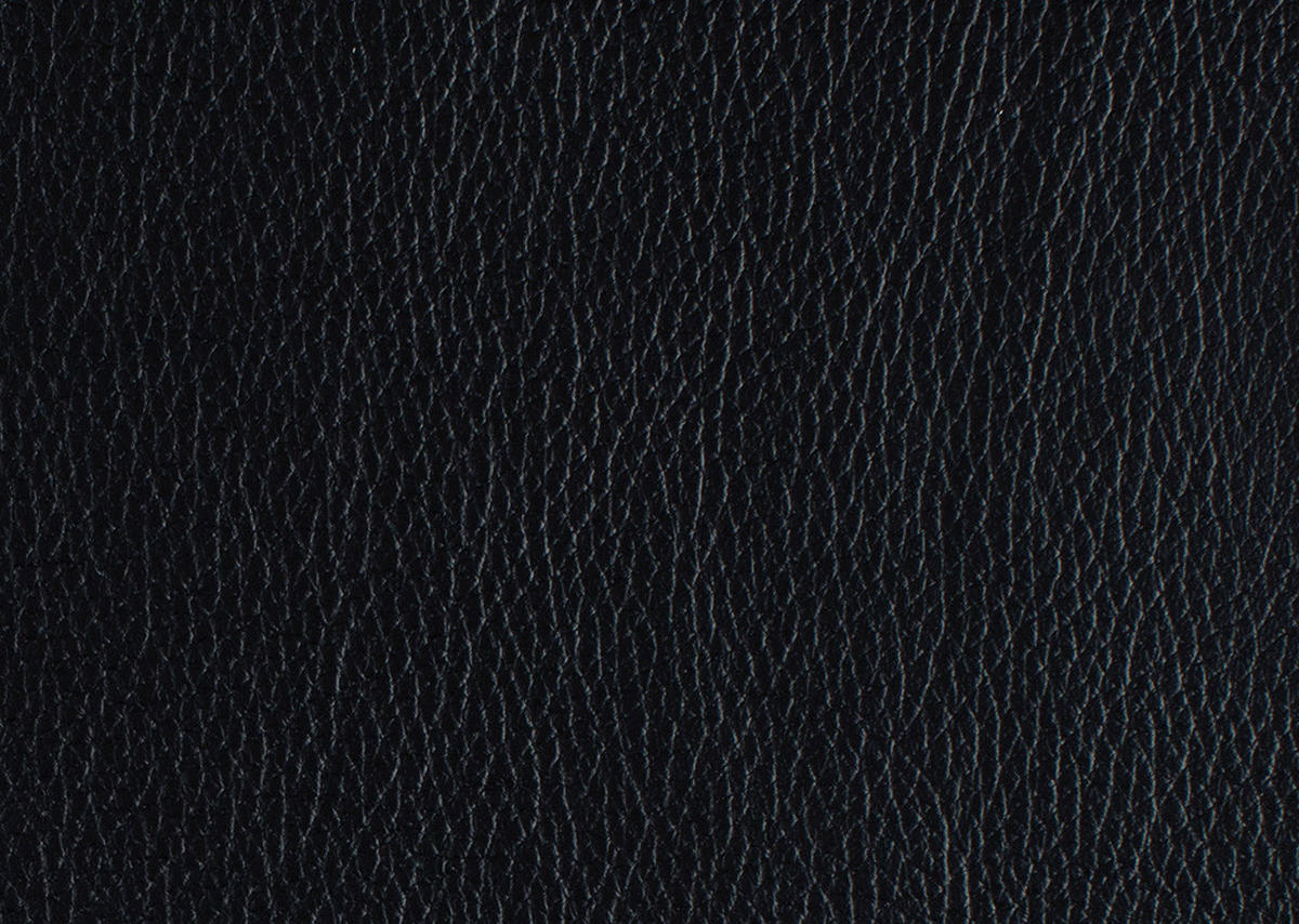 ECKSOFA in Echtleder Schwarz  - Schwarz, Design, Leder/Metall (193/328cm) - Dieter Knoll