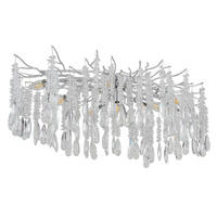 DECKENLEUCHTE    100/55/45 cm  - Klar/Silberfarben, Design, Glas/Metall (100/55/45cm) - Globo