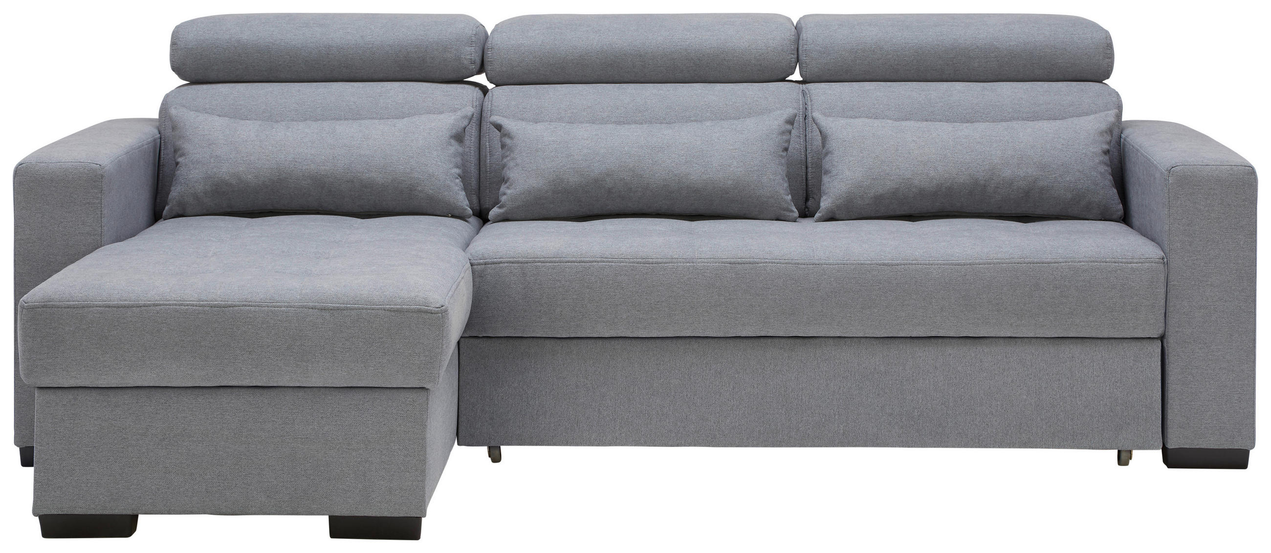 ROHOVÁ SEDAČKA, textil, modrá, šedá - šedá/modrá, Design, textil/plast (179/240cm) - Carryhome