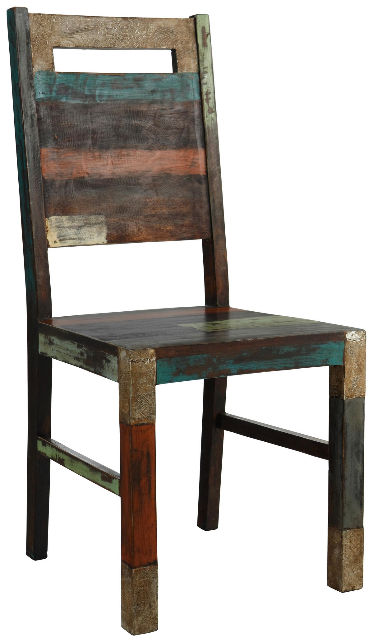 STUHL  in  - Multicolor, Natur, Holz (45/100/45cm) - Livetastic
