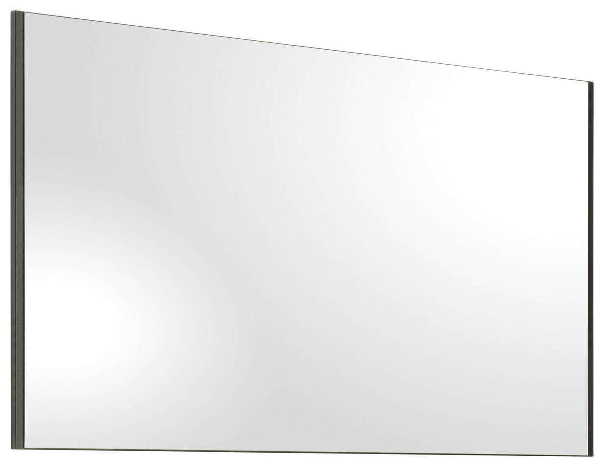 WANDSPIEGEL 125/70/2 cm    - Schwarz, Konventionell, Glas/Holzwerkstoff (125/70/2cm) - Voleo