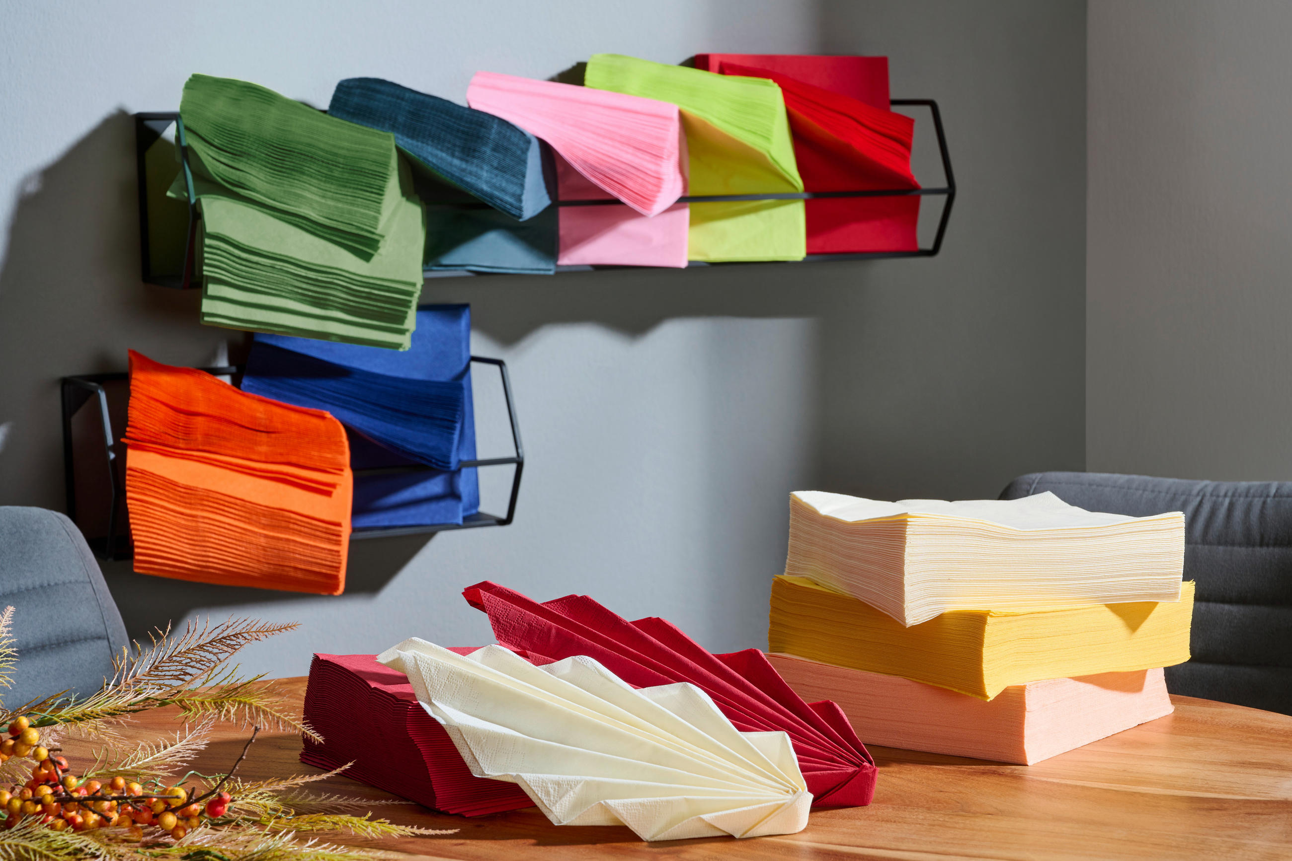 UBROUSEK 50 KS - bordeaux, Basics, papír (40/40cm) - Xxxlpack