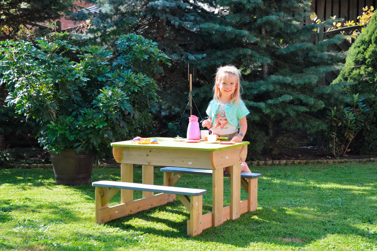 WASSERSPIELTISCH Esel  - Kieferfarben, KONVENTIONELL, Holz (100/53/80cm)