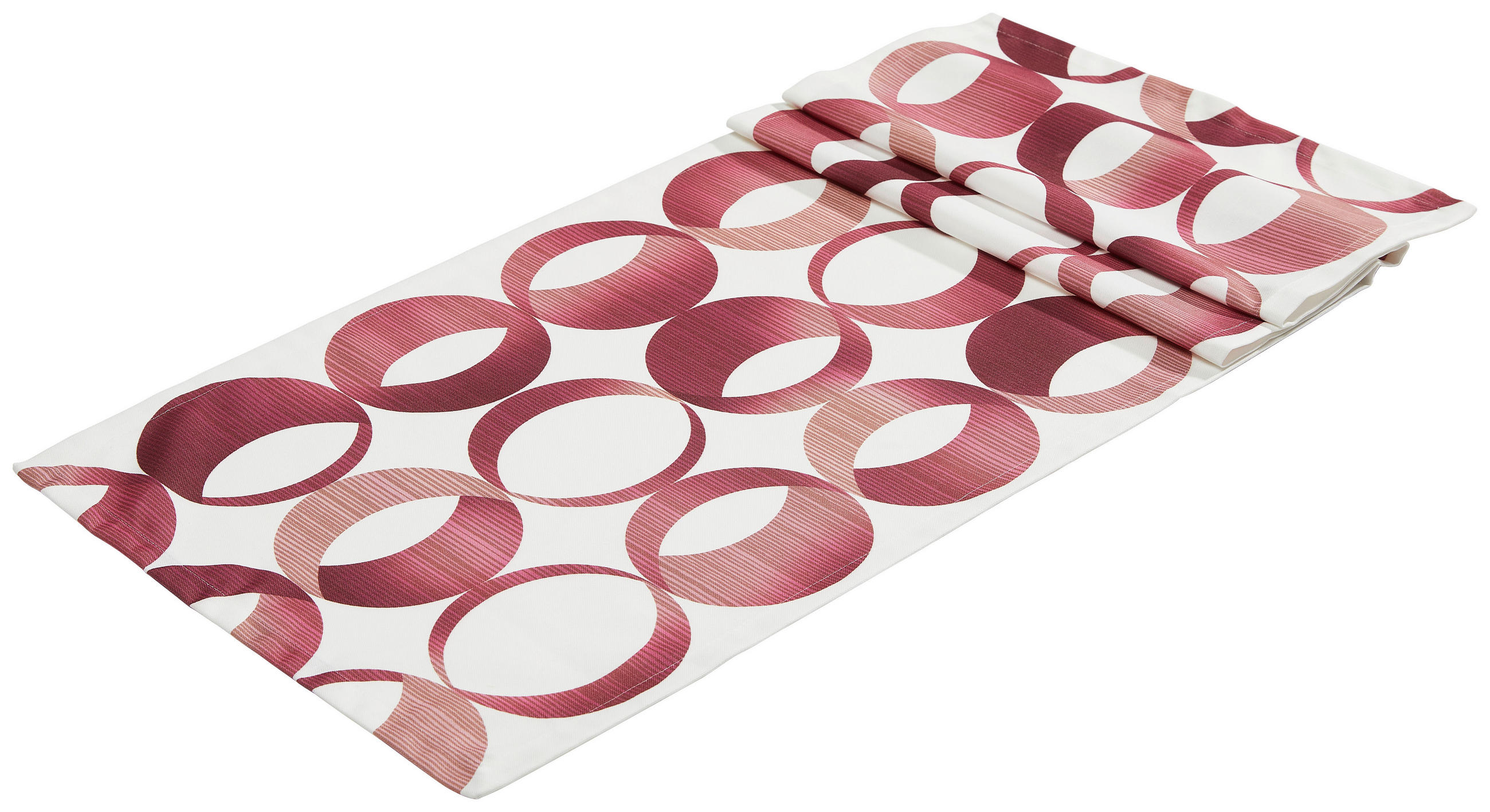 TISCHLÄUFER Bellino 40/140 cm  - Rot/Weiß, LIFESTYLE, Textil (40/140cm) - Ambiente
