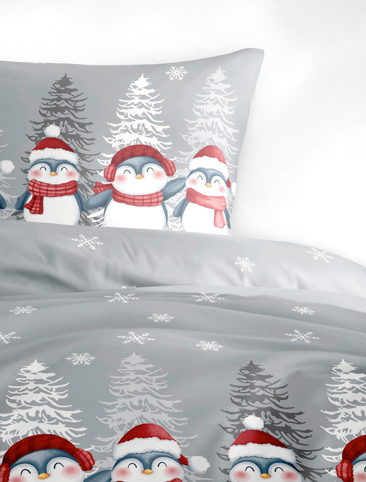 BETTWÄSCHE 2-teilig 135/200 cm  - Grauweiß, Design, Textil (135/200cm) - Bierbaum