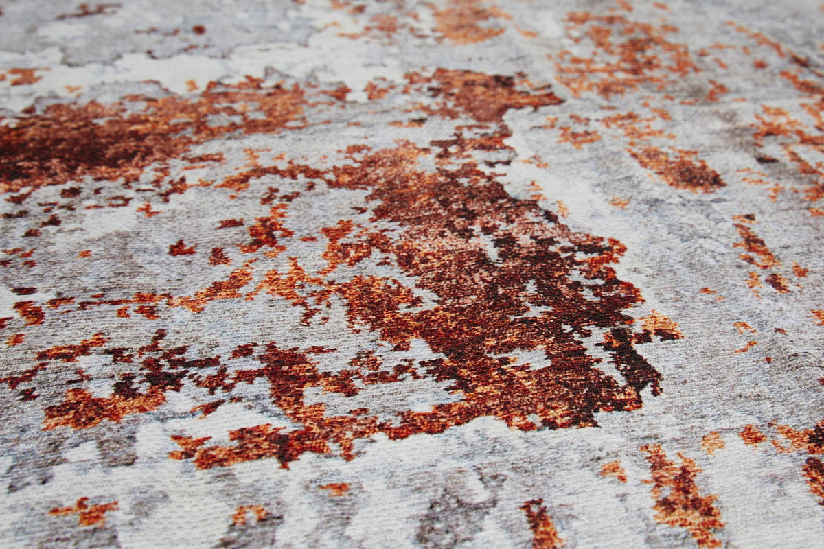 VINTAGE-TEPPICH 200/290 cm Lago  - gris/couleur rouille, Design, textile (200/290cm) - Novel