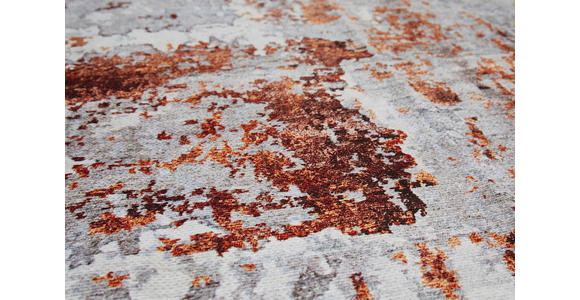 VINTAGE-TEPPICH 120/170 cm Lago Grau, Rostfarben - Rostfarben/Grau, Design, Textil (120/170cm) - Novel