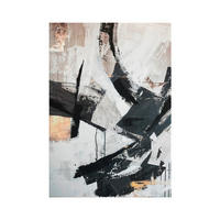 OBRAZ NA PLÁTNE, abstraktné, 70/100 cm  - sivá/biela, Design, kompozitné drevo/textil (70/100cm) - Monee