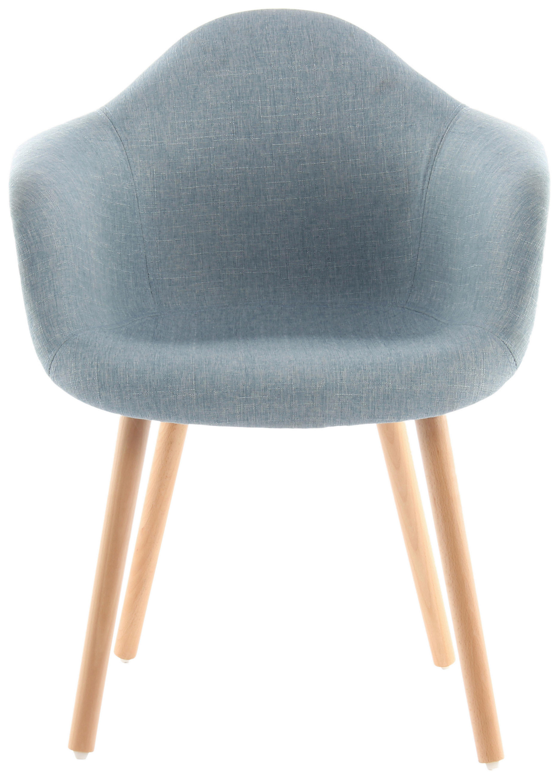 STOL MED ARMSTÖD SET 2 styck järn  - blå, Design, metall/trä (62/80.5/64cm) - Kayoom