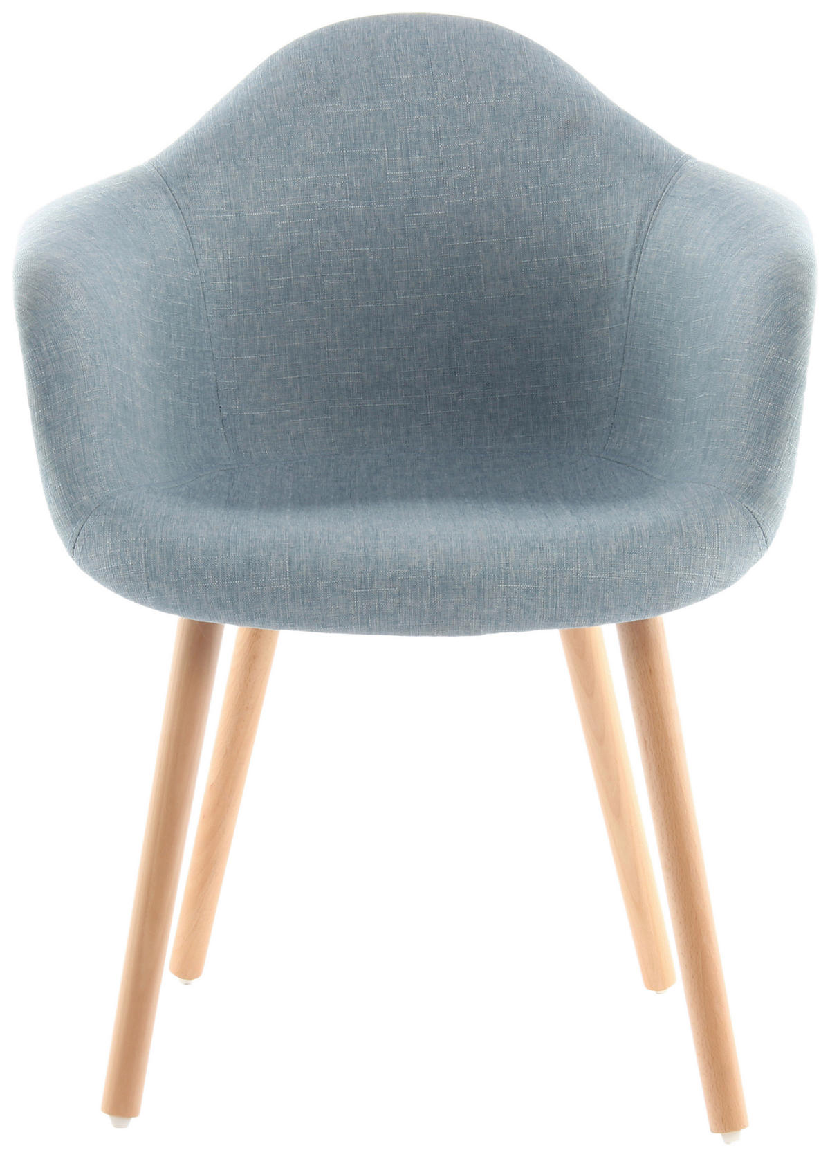 ARMLEHNSTUHL-SET 2 Stück  in Eisen  - Blau, Design, Holz/Kunststoff (62/80.5/64cm) - Kayoom