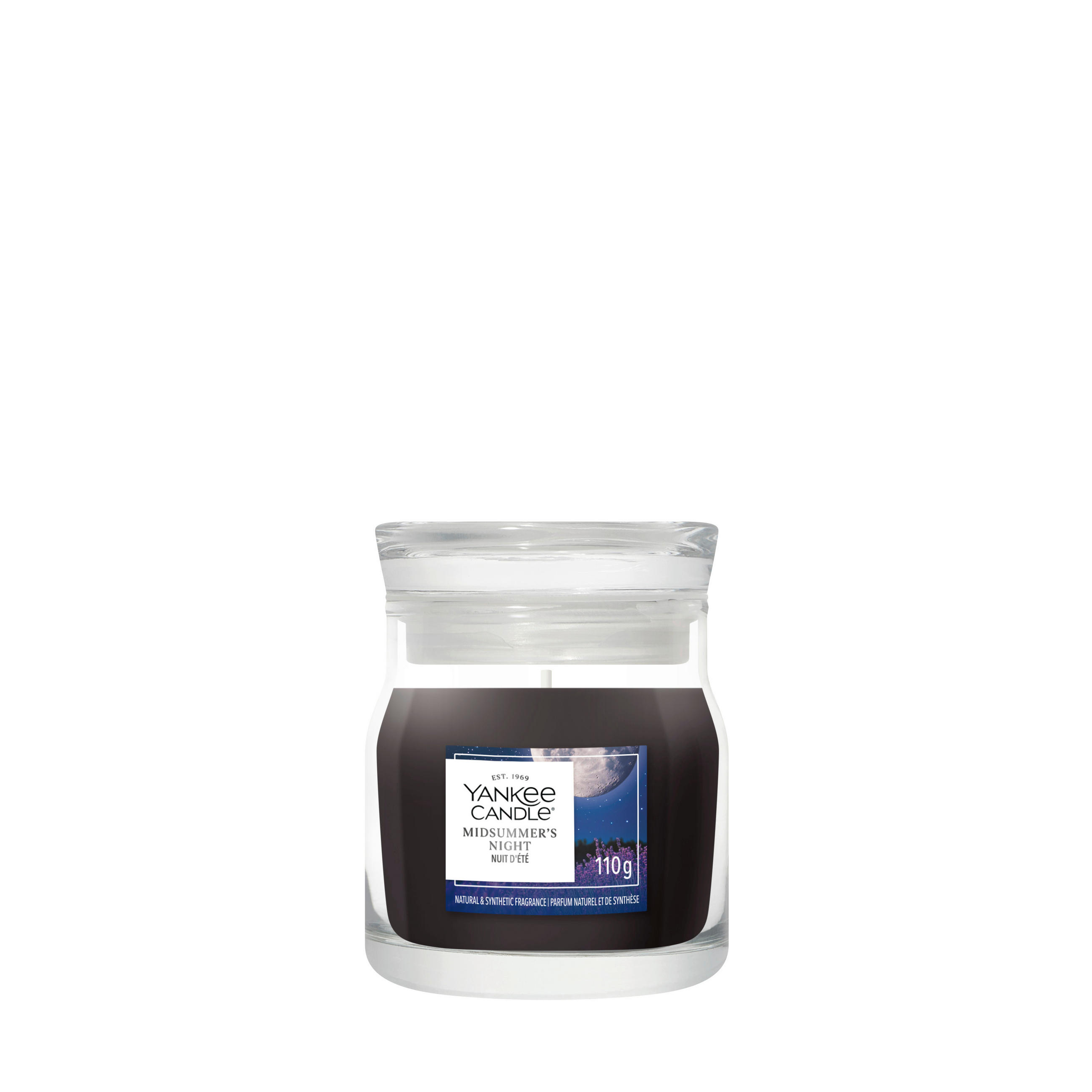 VONNÁ SVIEČKA  - čierna, Basics, sklo (6.5/6.5/8.5cm) - Yankee Candle