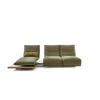 ECKSOFA Grün Flachgewebe  - Schwarz/Grün, Natur, Textil/Metall (162/320cm) - Koinor