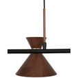 HÄNGELEUCHTE 85/32/120,5 cm  - Walnussfarben, Trend, Metall (85/32/120,5cm) - Novel