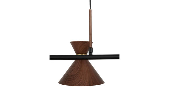 HÄNGELEUCHTE 85/32/120,5 cm  - Walnussfarben, Trend, Metall (85/32/120,5cm) - Novel