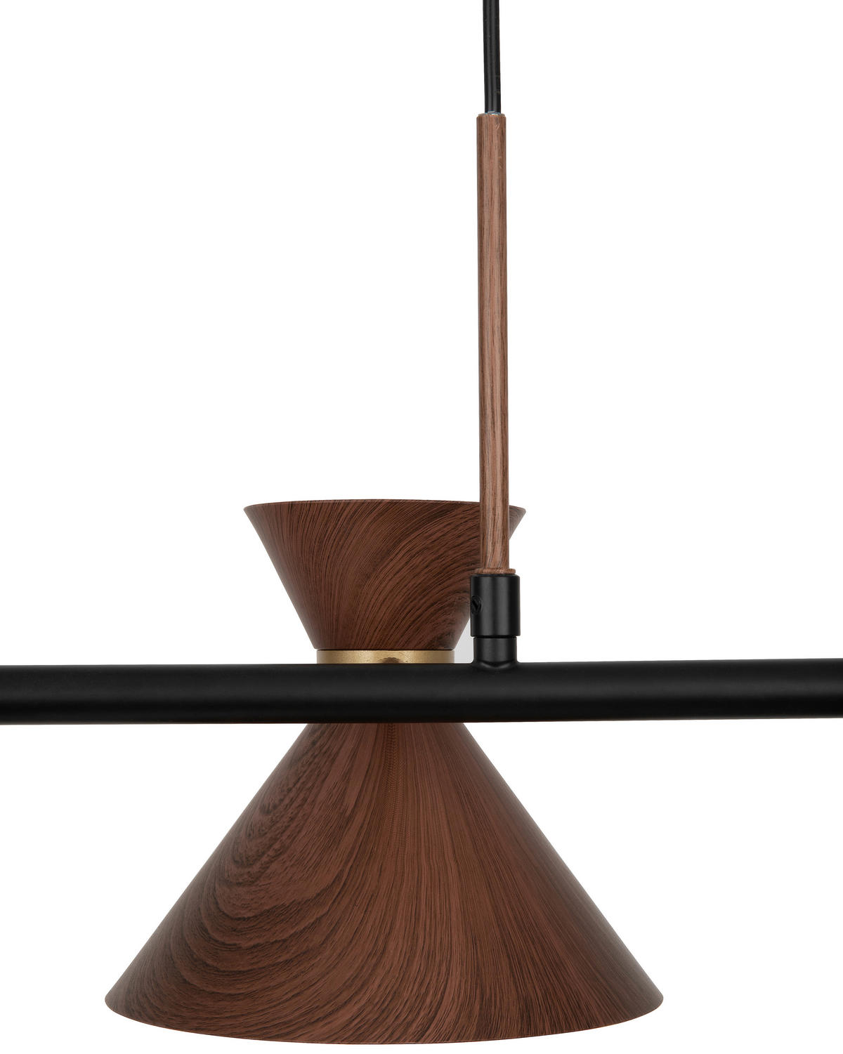 HÄNGELEUCHTE 85/32/120,5 cm  - Walnussfarben, Trend, Metall (85/32/120,5cm) - Novel