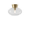 DECKENLEUCHTE  27/21,2 cm    - Klar/Messingfarben, KONVENTIONELL, Glas/Metall (27/21,2cm) - Belid