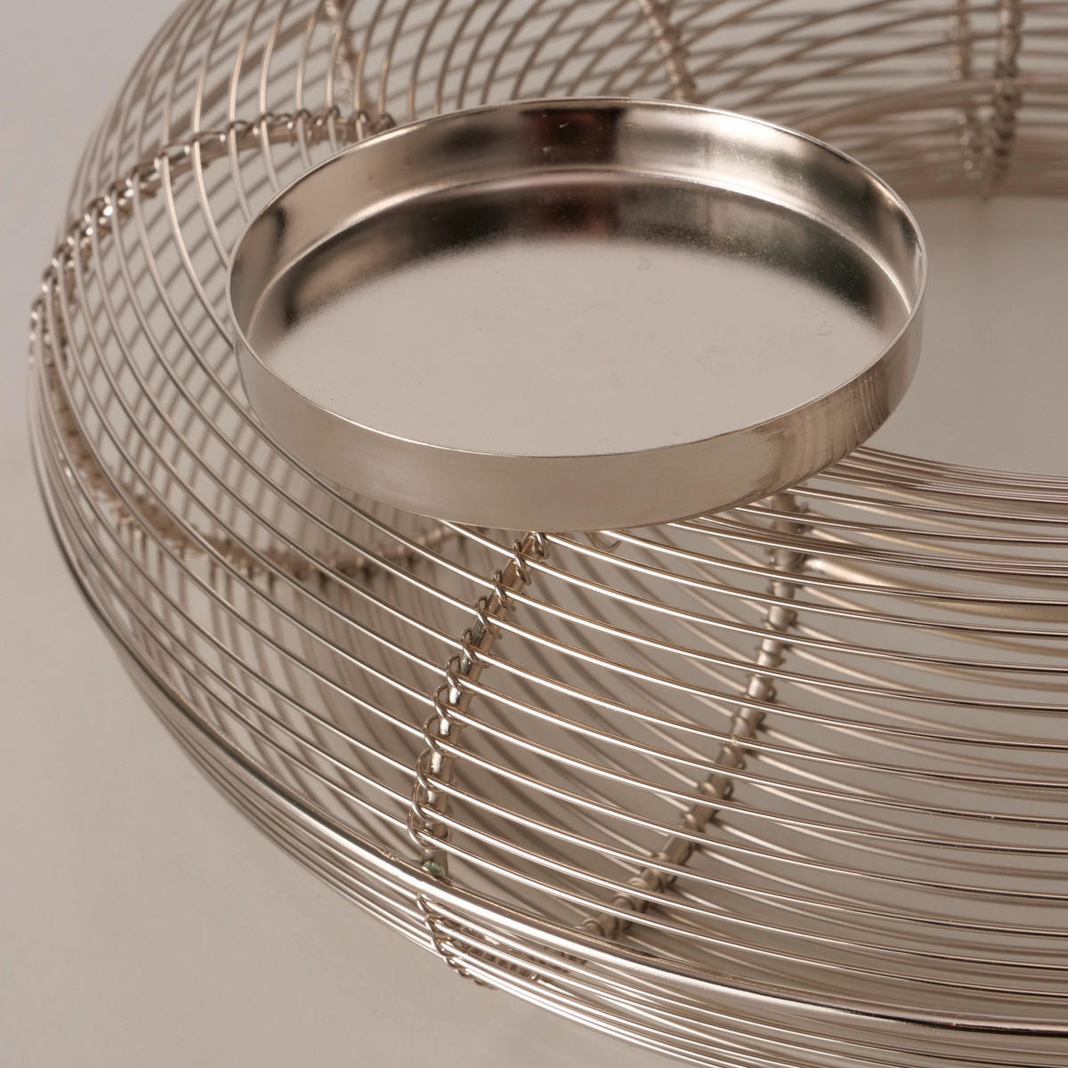 KERZENHALTER - Silberfarben, Basics, Metall (30/30/12cm)