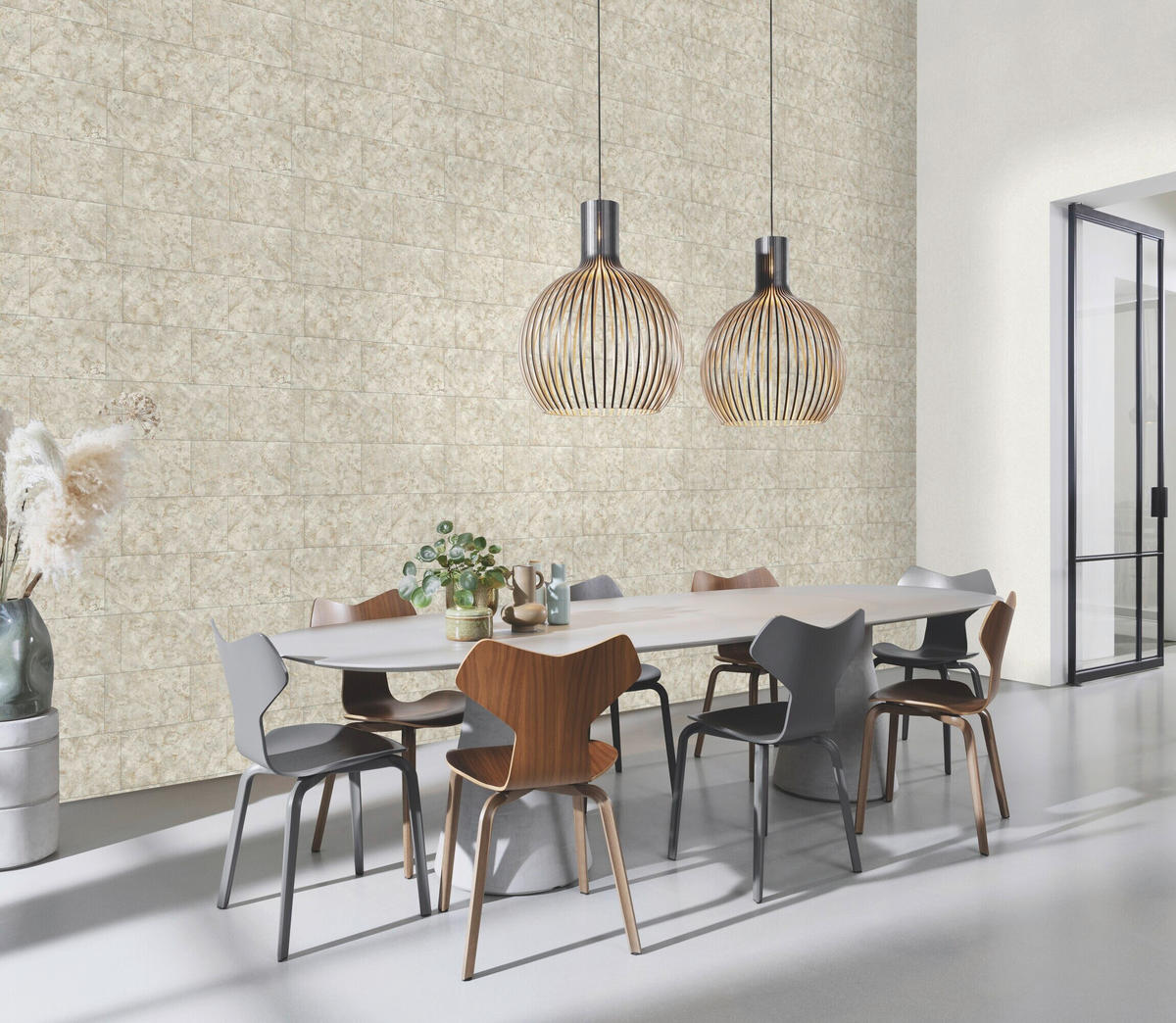 TAPETE - Grau, Natur, Textil (600/53cm) - Tesa
