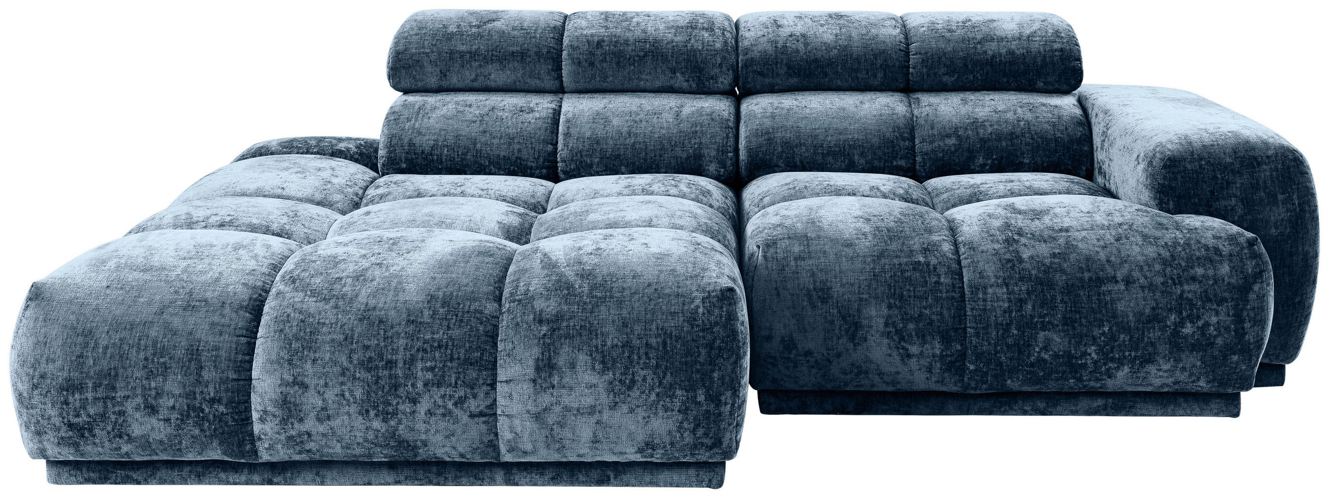ECKSOFA Blau Flachgewebe  - Blau, MODERN, Textil (150/239cm) - MID.YOU