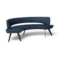 SITZBANK in Metall, Leder Blau  - Blau/Schwarz, Design, Leder/Metall (238/84/154cm) - Joop!