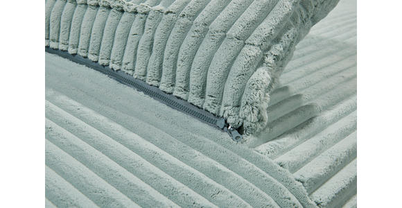 SCHLAFSOFA Cord Pastellgrün Rückenkissen, Armlehnenkissen, Bettkasten, Schlaffunktion, Rücken echt, Liegefläche im Originalstoff  - Pastellgrün/Schwarz, KONVENTIONELL, Kunststoff/Textil (211/96/105cm) - Carryhome