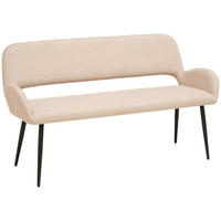 LAVICA, topoľ, béžová - čierna/béžová, Lifestyle, kov/drevo (150/83/63cm) - MID.YOU